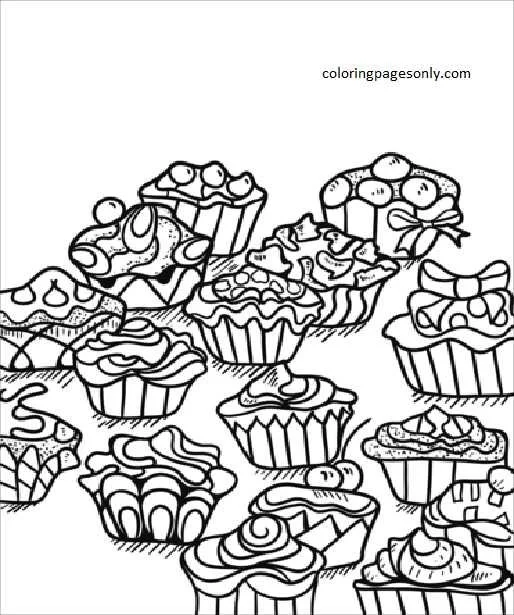 Cupcake Coloring Pages 55