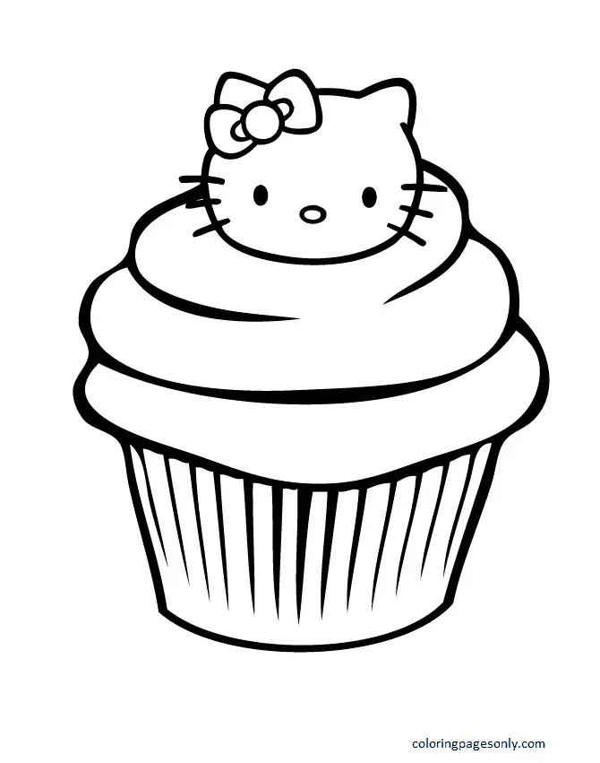 Desenhos de Cupcake Para Colorir 6