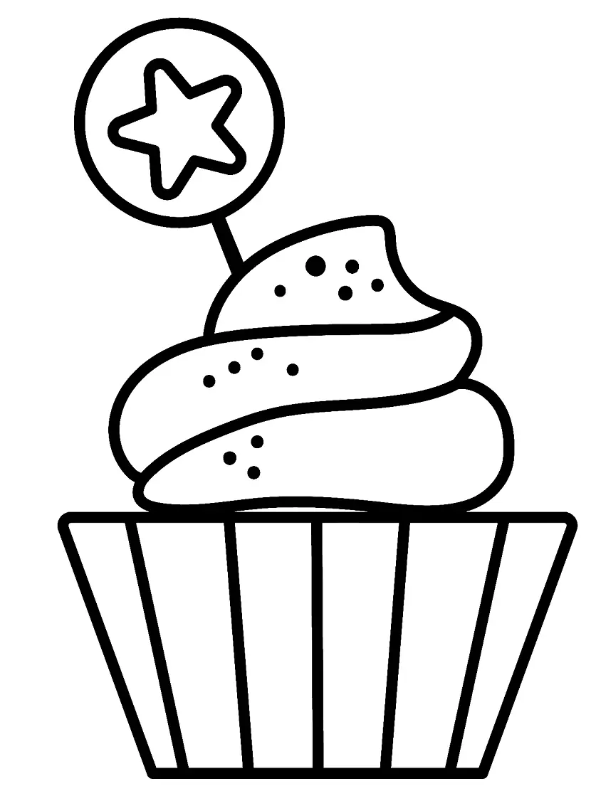 Desenhos de Cupcake Para Colorir 67