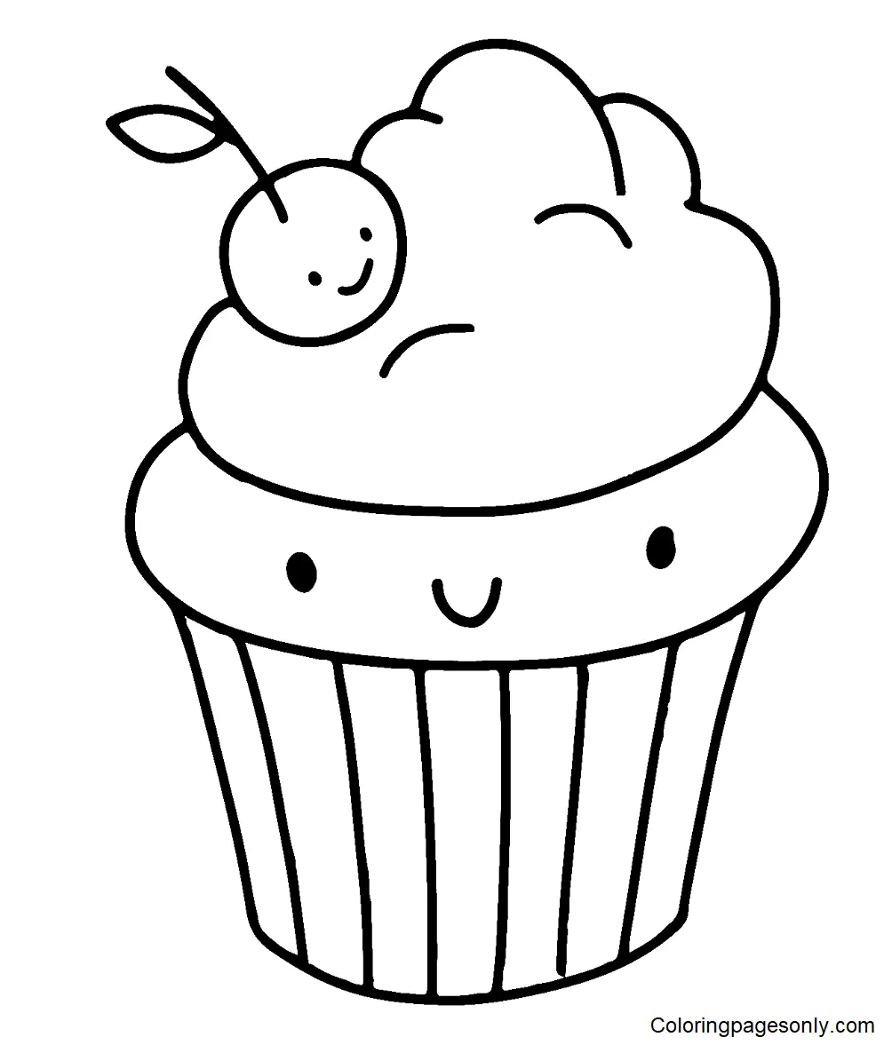 Desenhos de Cupcake Para Colorir 71