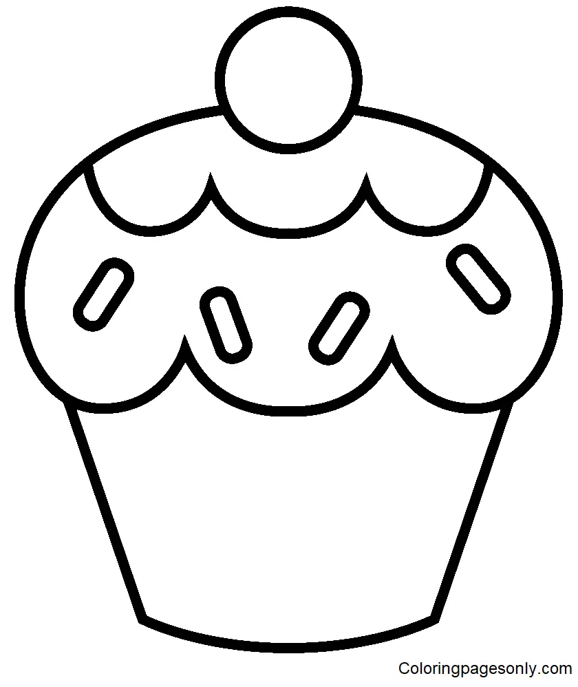 Cupcake Coloring Pages 73