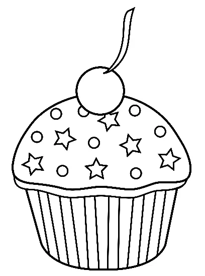 Cupcake Coloring Pages 82