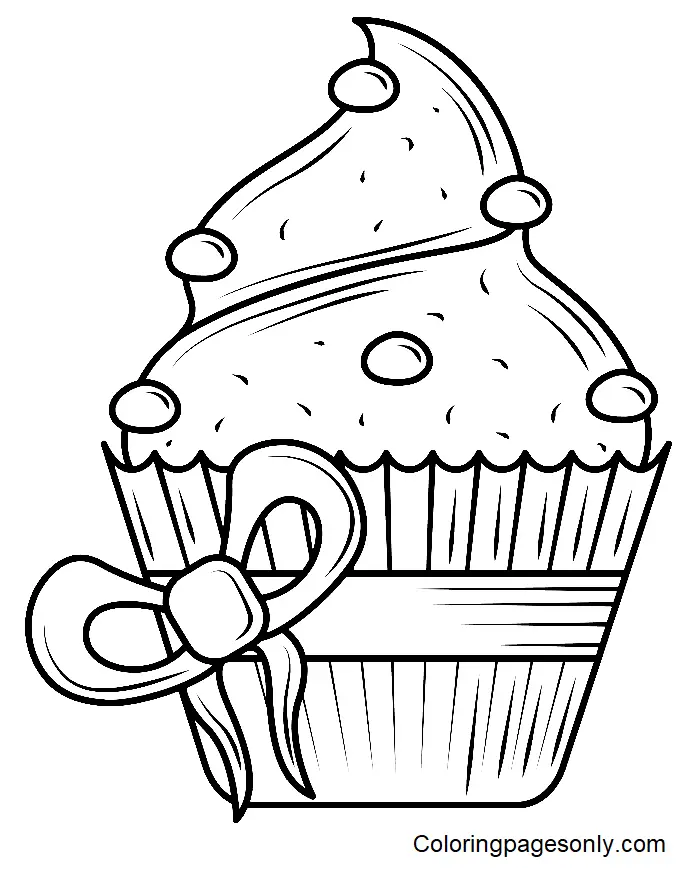 Cupcake Coloring Pages 89