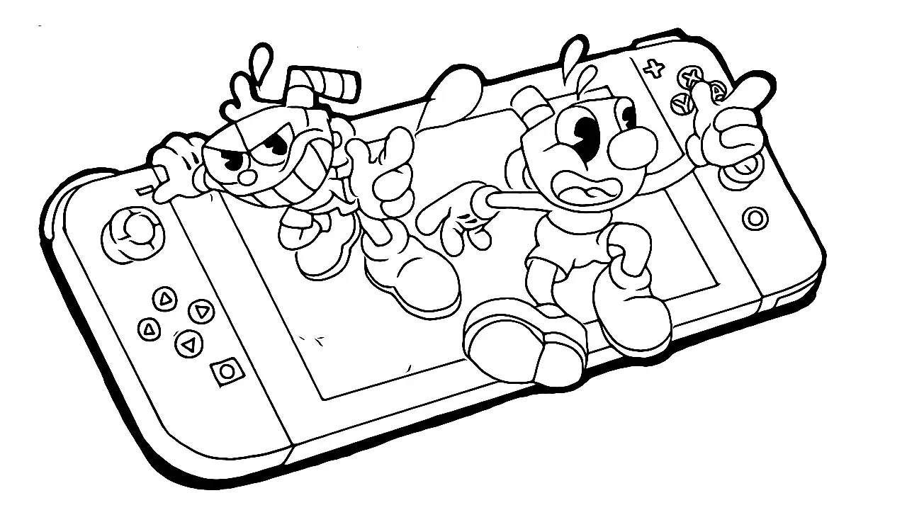 Cuphead Para Colorear 81