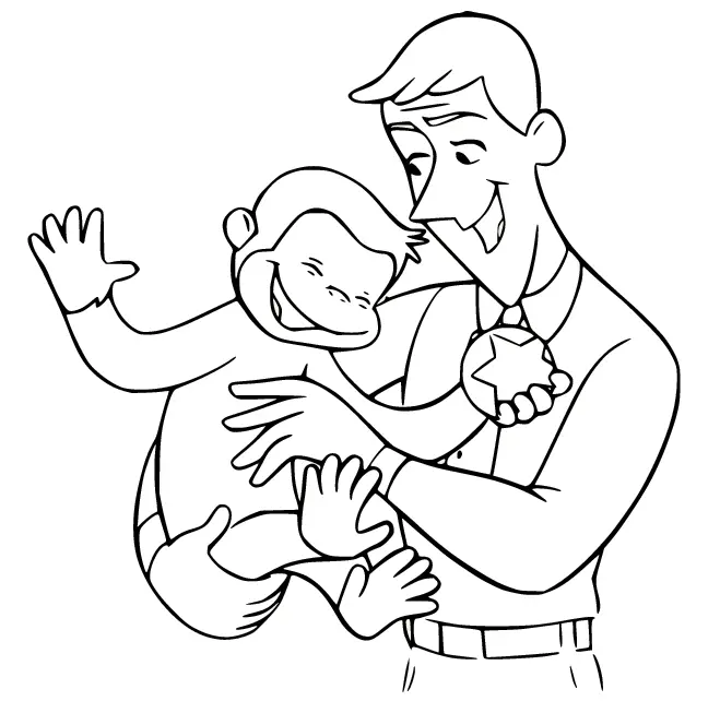 Curious George Coloring Pages 49