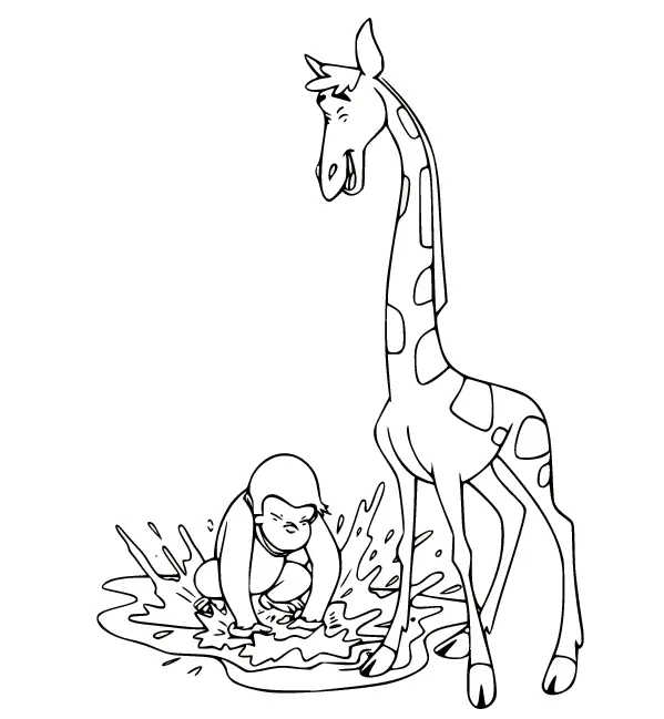 Curious George Coloring Pages 55