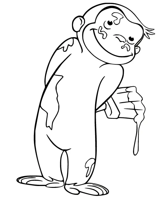 Desenhos de George o Curioso Para Colorir 61