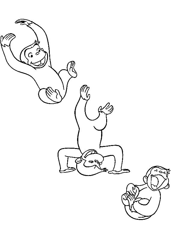 Curious George Coloring Pages 68