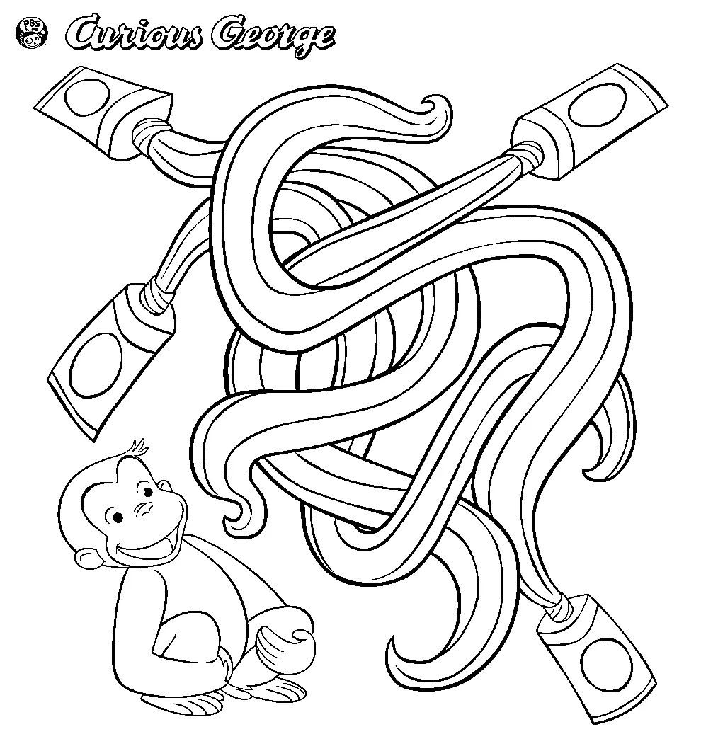 Desenhos de George o Curioso Para Colorir 69