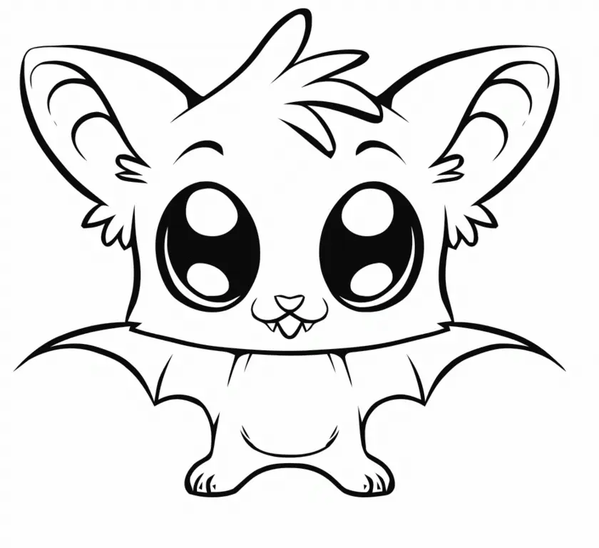 Cute Animal Coloring Pages 1