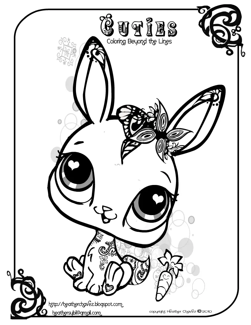 Cute Animal Coloring Pages 3