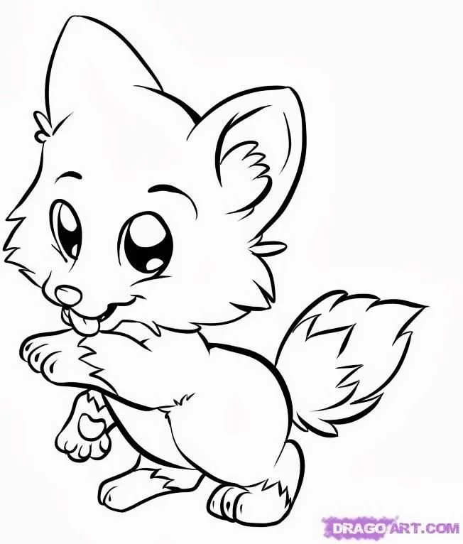 Cute Animal Coloring Pages 9