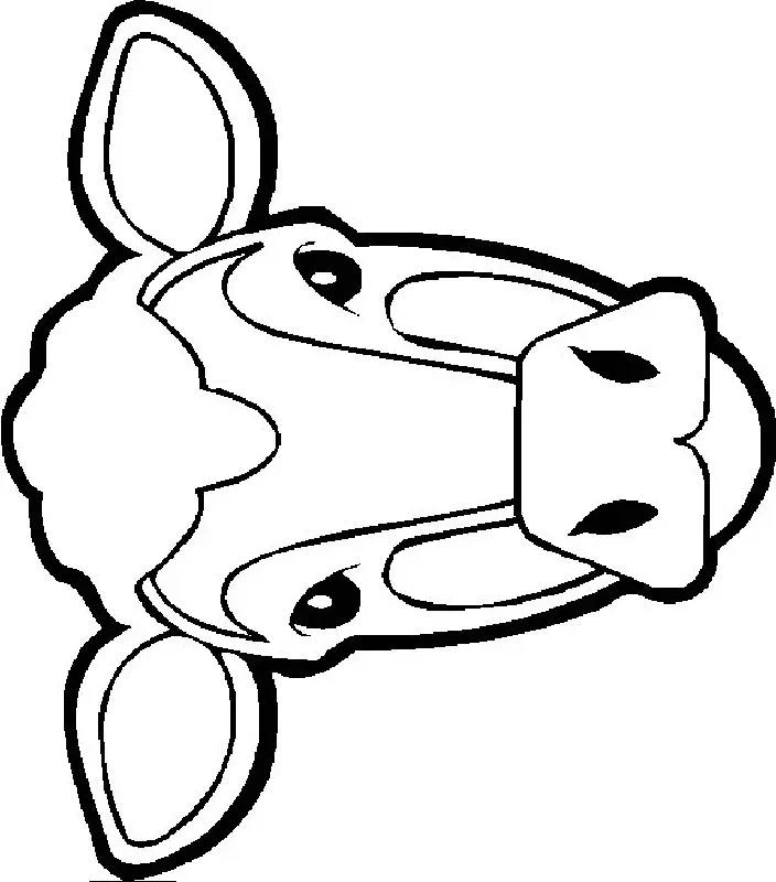 Cute Cow Coloring Pages 27