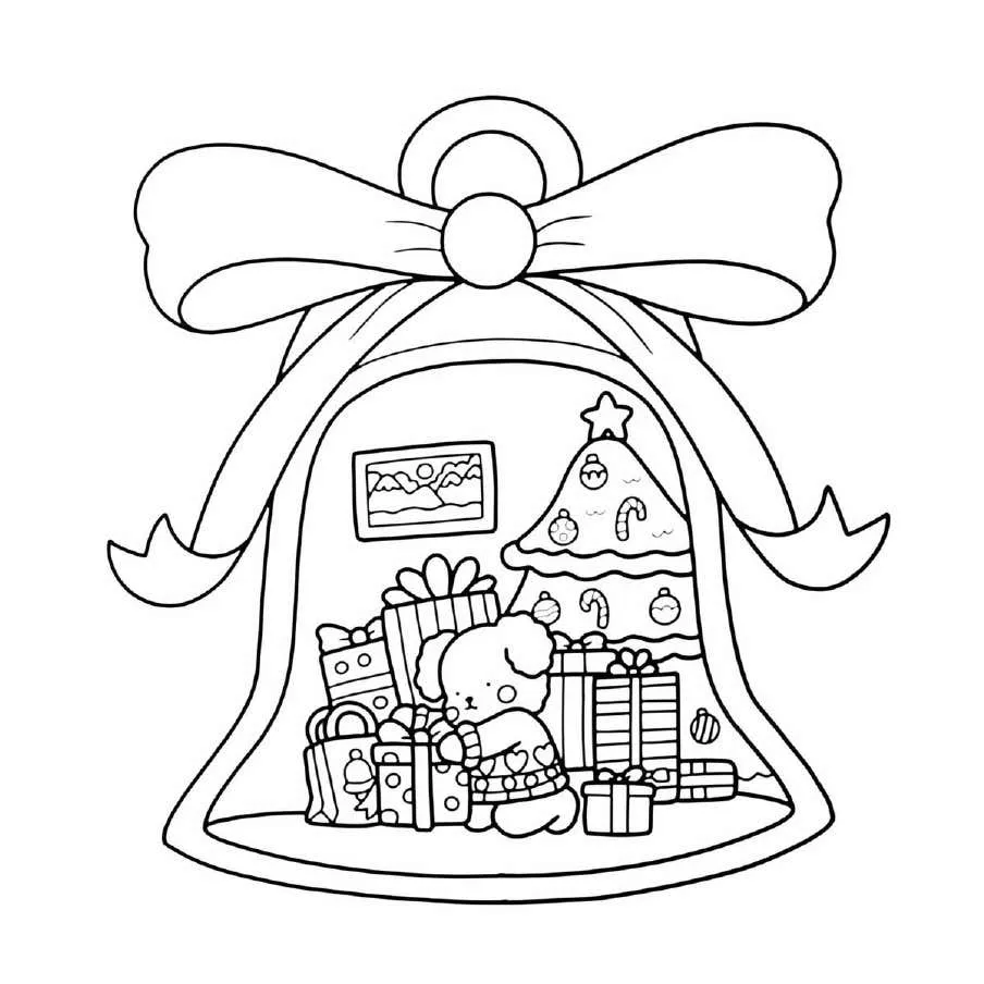 Cute N Cozy Christmas Coloring pages 10