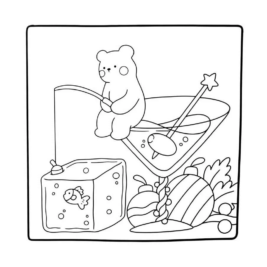 Cute N Cozy Christmas Coloring pages 2