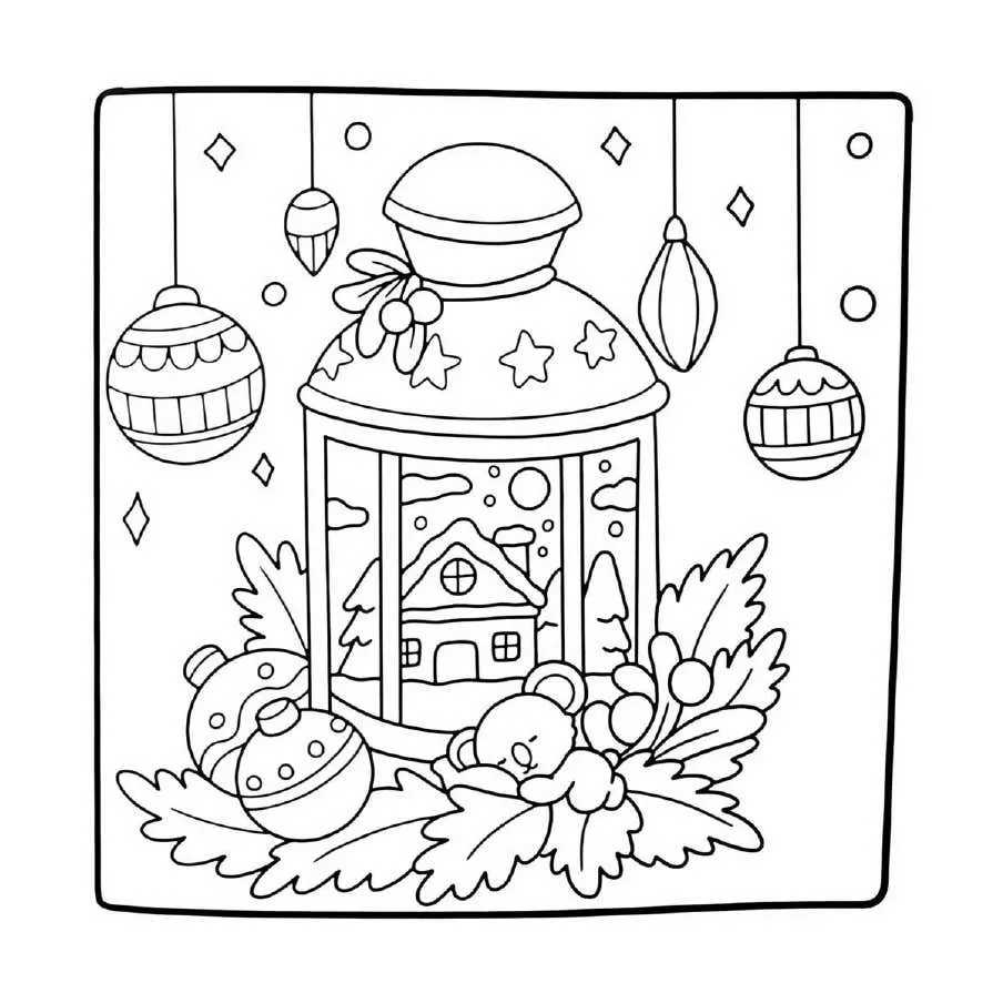 Cute N Cozy Christmas Coloring pages 20