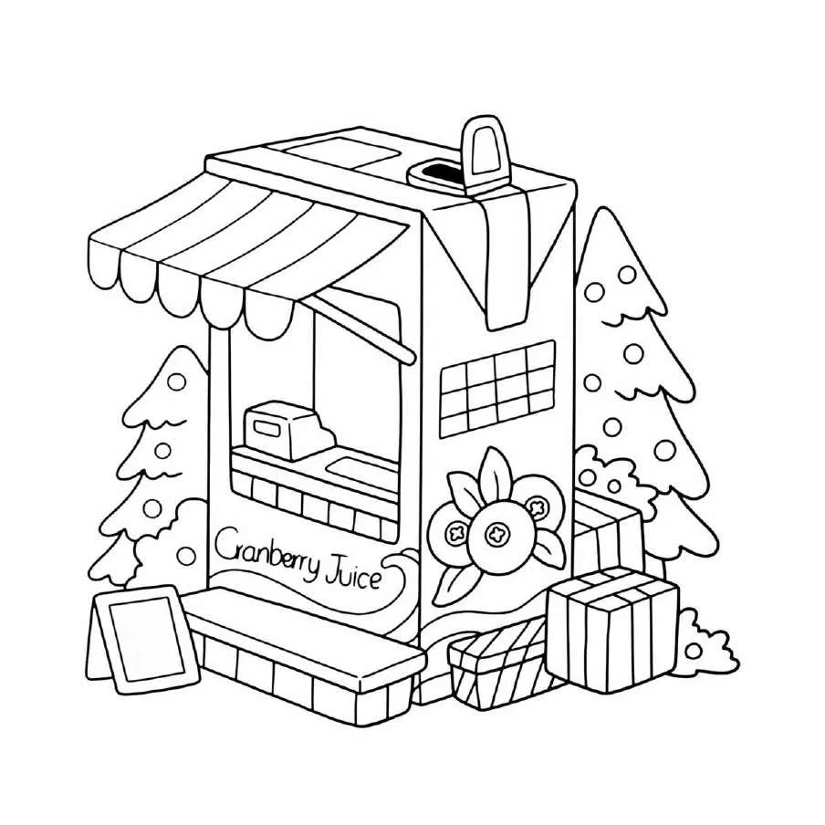 Cute N Cozy Christmas Coloring pages 22