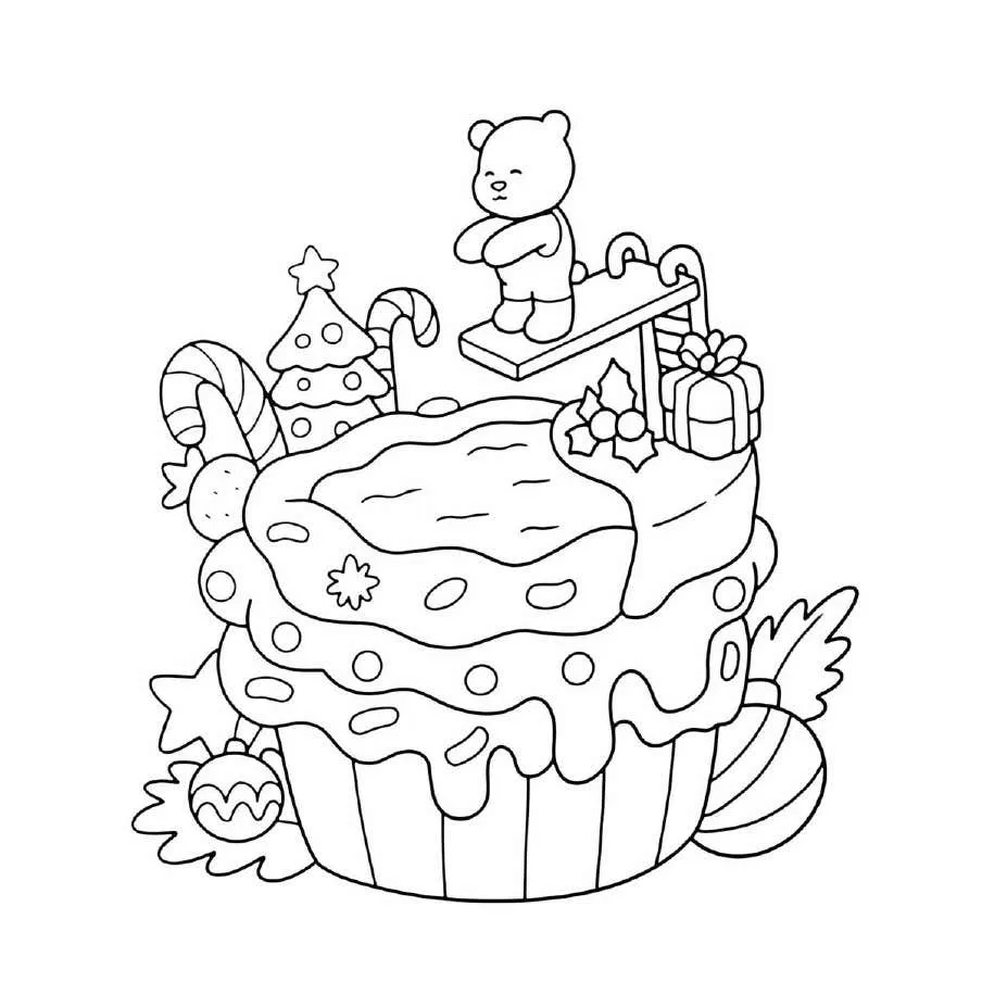 Cute N Cozy Christmas Coloring pages 25