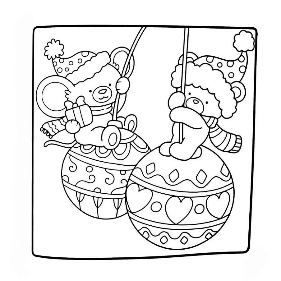 Cute N Cozy Christmas Coloring pages 28