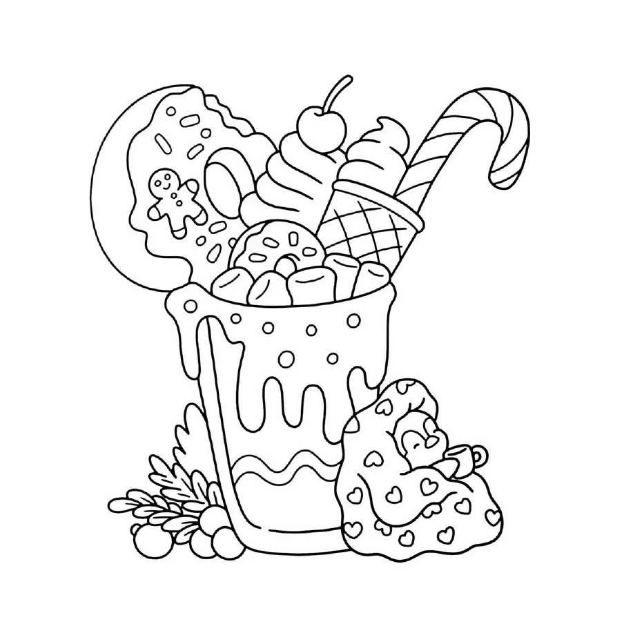 Cute N Cozy Christmas Coloring pages 29