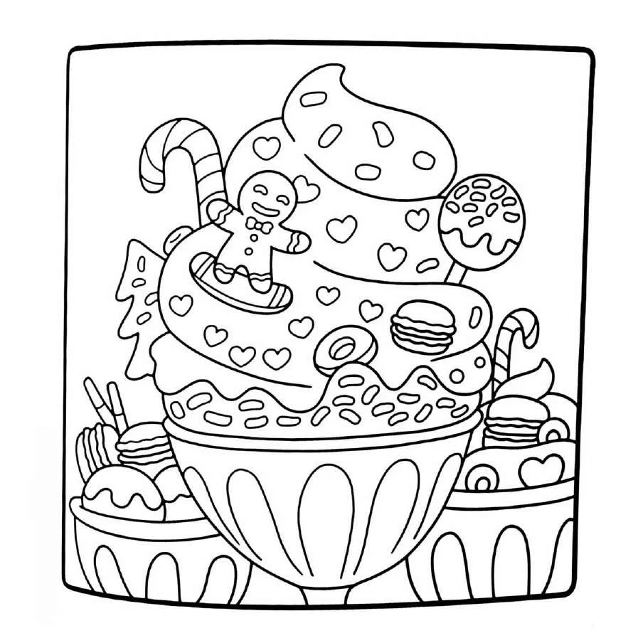 Cute N Cozy Christmas Coloring pages 31