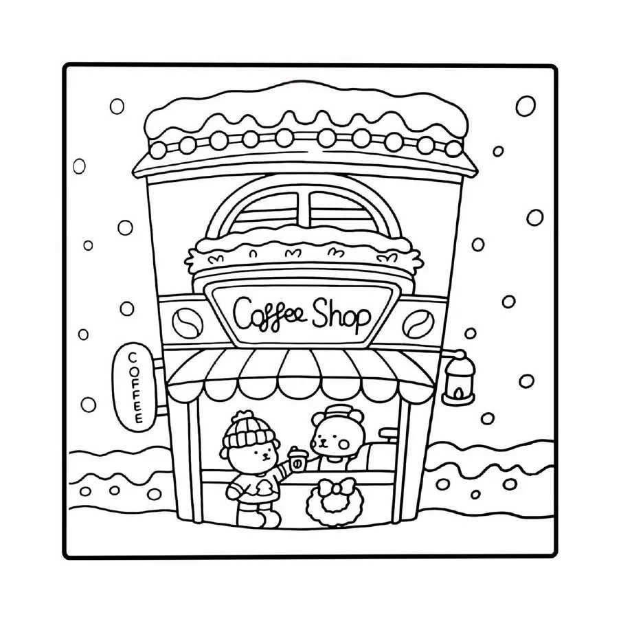 Cute N Cozy Christmas Coloring pages 33