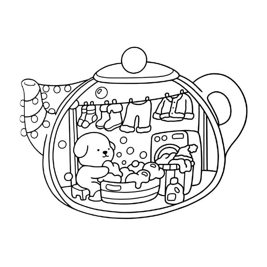 Cute N Cozy Christmas Coloring pages 34