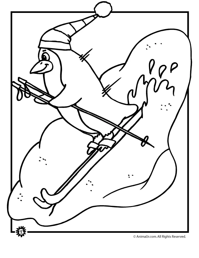 Cute Penguin Coloring Pages 28