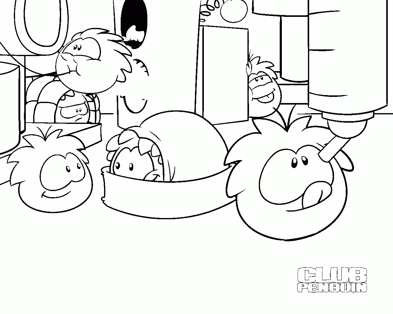 Cute Penguin Coloring Pages 33