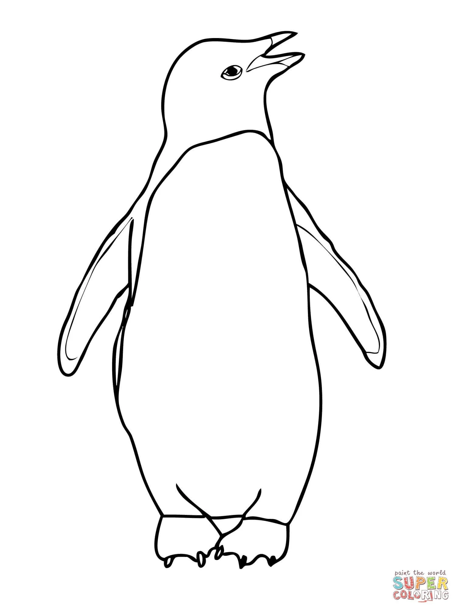 Cute Penguin Coloring Pages 34