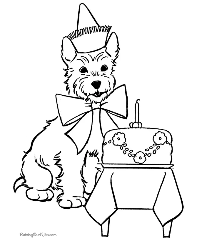 Cute Puppy Coloring Pages