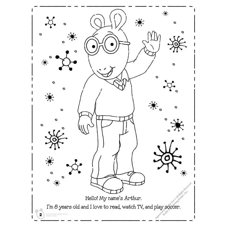 D W Read Coloring Pages 10