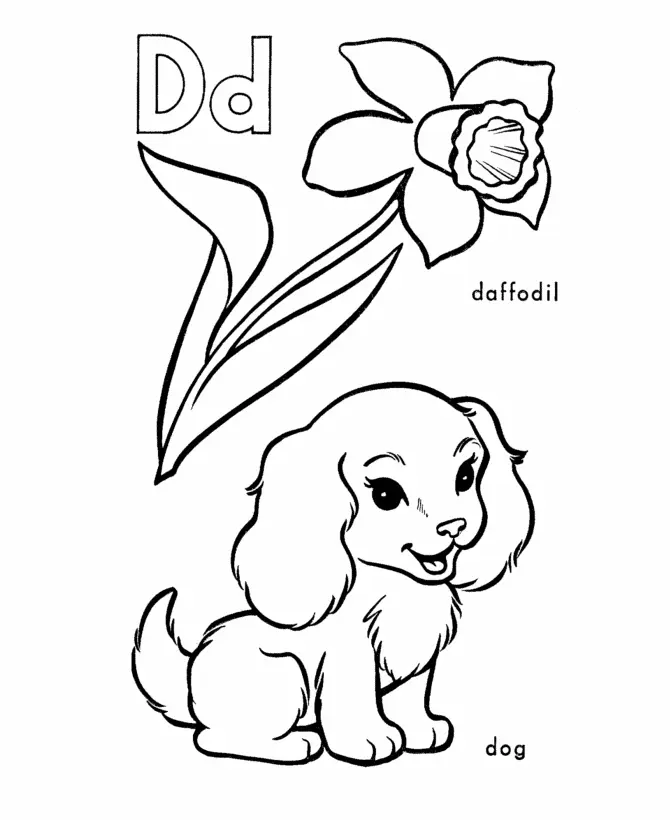 Daffodil Coloring Pages 6