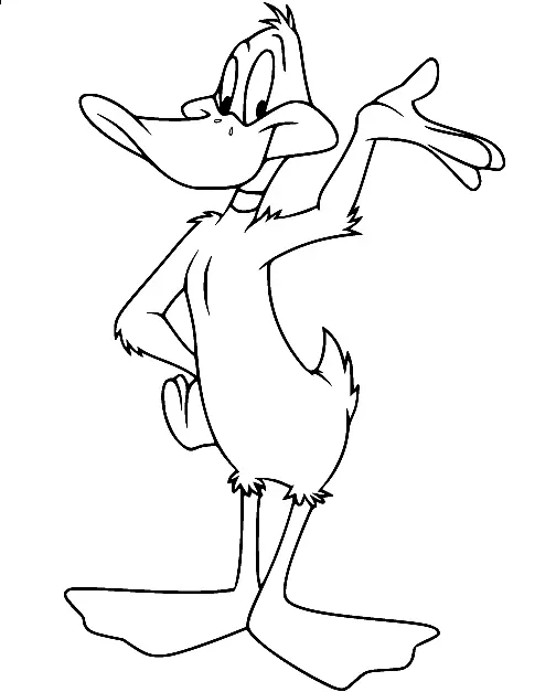 Daffy Duck Coloring Pages 12