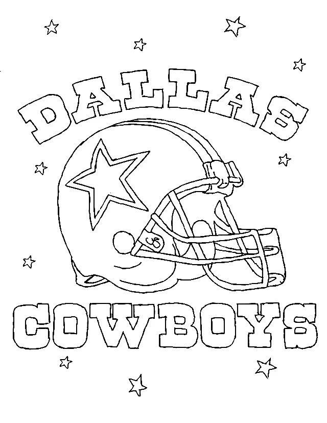 Dallas Cowboys Coloring Pages 1