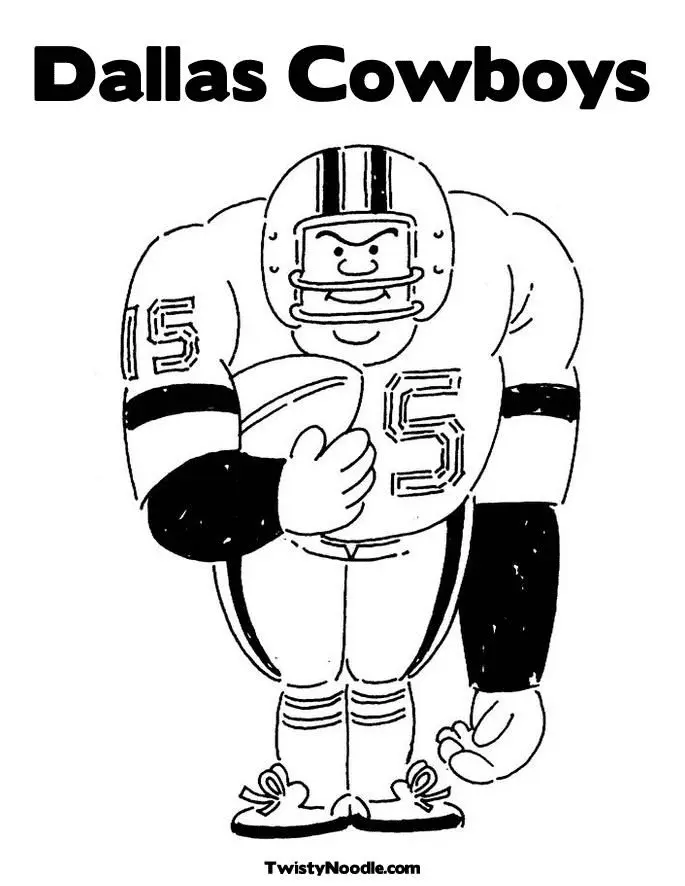 Dallas Cowboys Coloring Pages 12