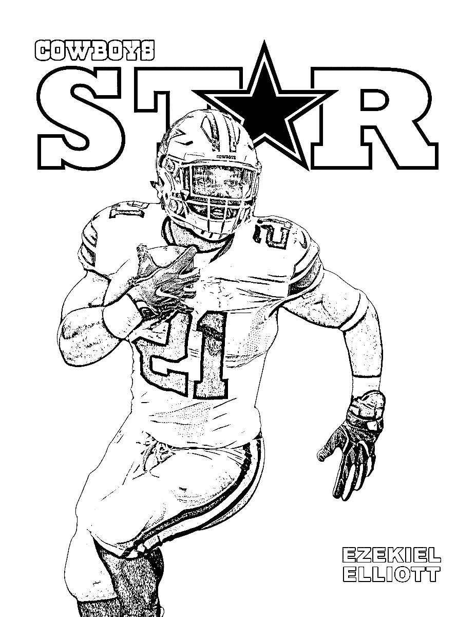 Dallas Cowboys Coloring Pages 2