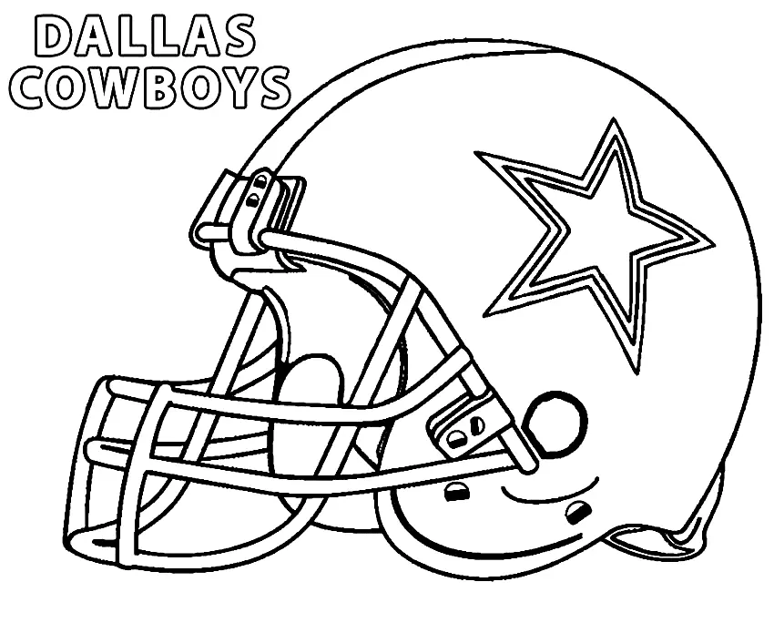 Dallas Cowboys Coloring Pages 4