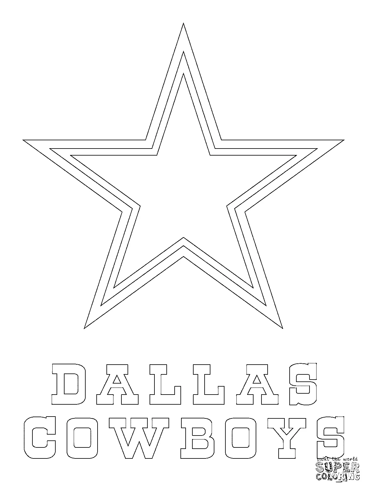 Dallas Cowboys Coloring Pages 7