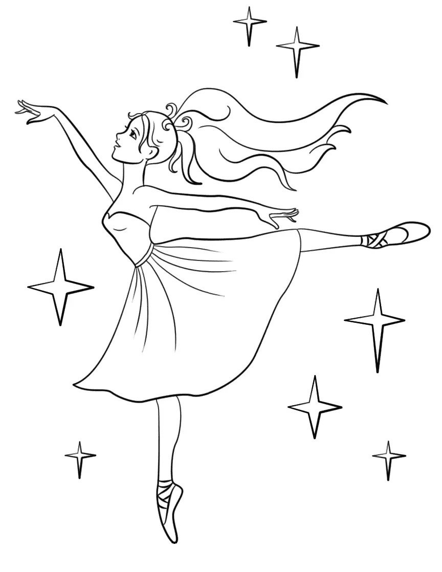 Dancing Coloring Pages 6