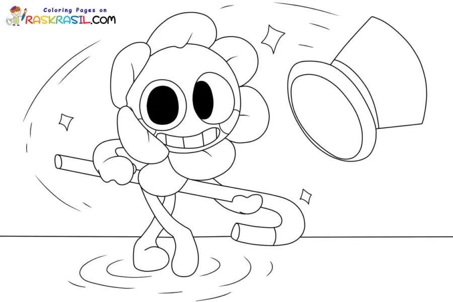 Dandy s World Coloring Pages 13