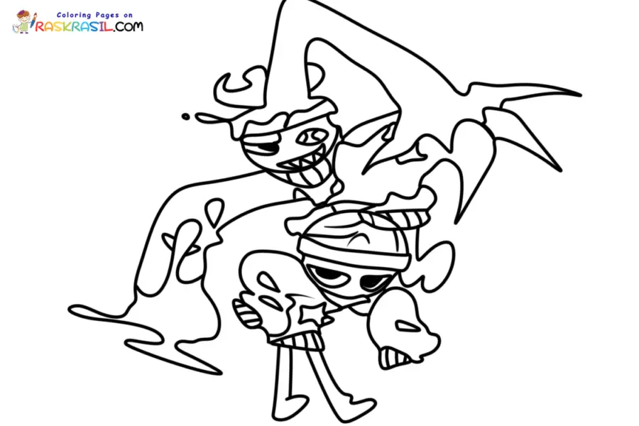 Dandy s World Coloring Pages 15