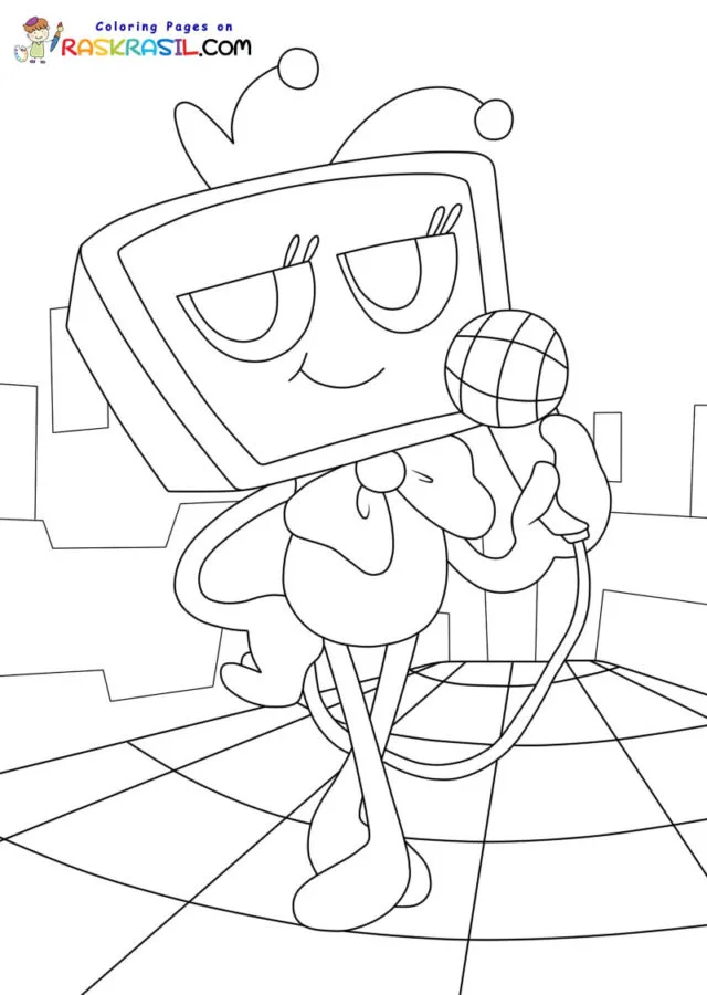 Dandy s World Coloring Pages 19