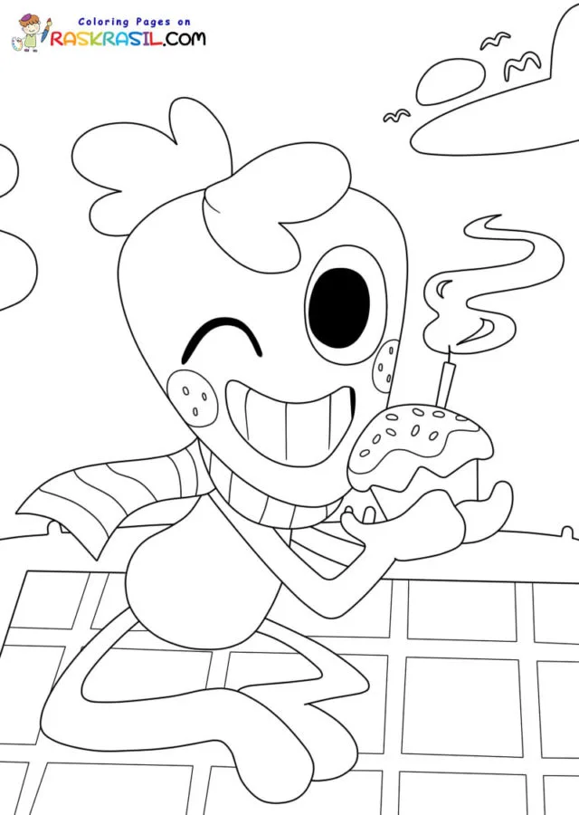 Dandy s World Coloring Pages 8