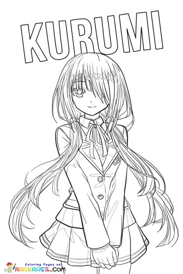 Date A Live Coloring Pages 4