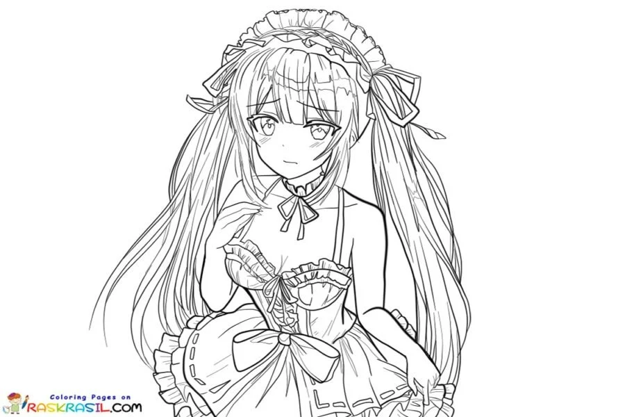 Date A Live Coloring Pages 6