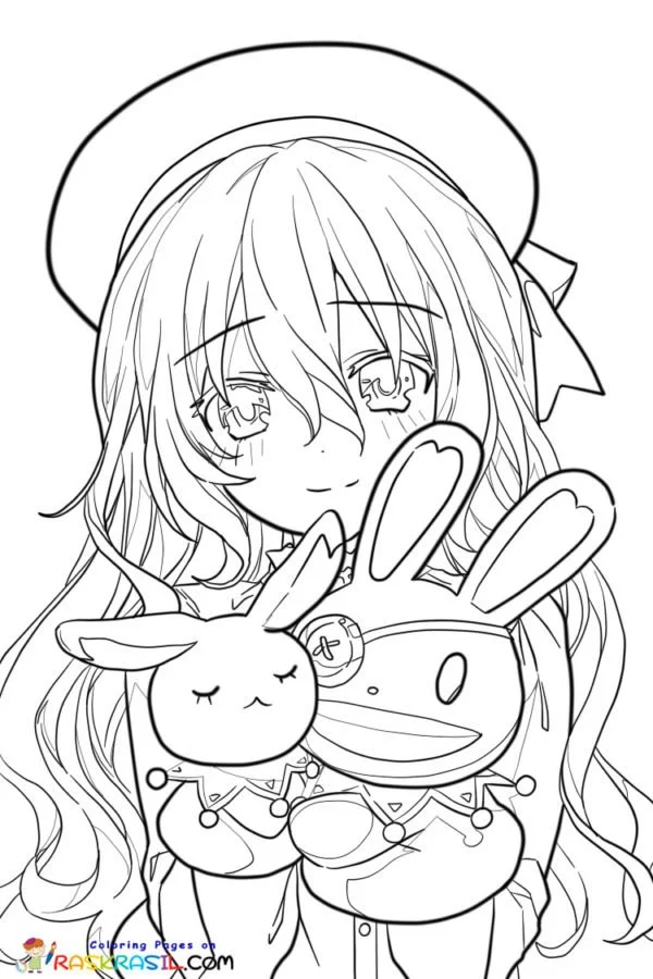 Date A Live Coloring Pages 9