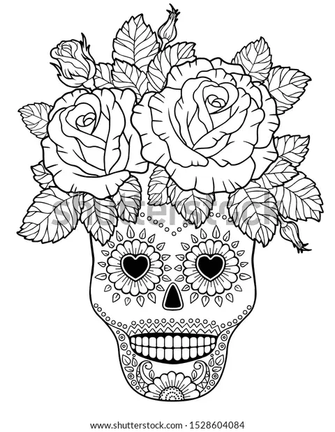 Day Of The Dead Coloring Pages 11