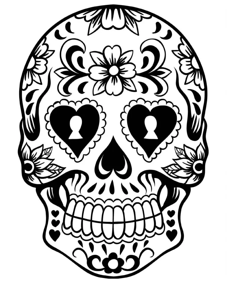 Day Of The Dead Coloring Pages 39