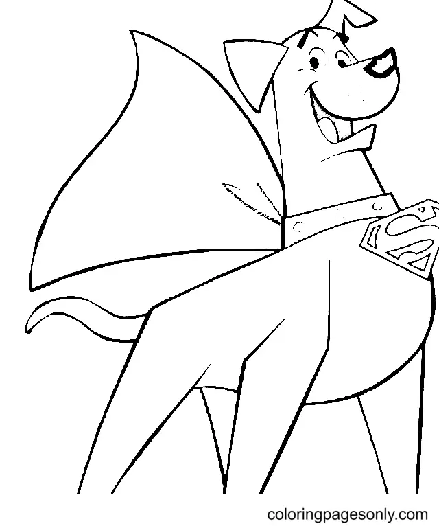 DC League of Super Pets Coloring Pages 5